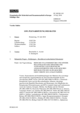 Journal der 1193. Plenarsitzung des Ständigen Rates 