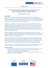 Concept note and agenda for international consultative workshop to discuss first drafts of national technical regulations 