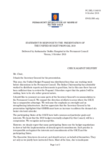Statement by the Delegation of Norway in response to the presentation by Ambassador Thomas Greminger, OSCE Secretary General, of the 2019 Unified Budget Proposal