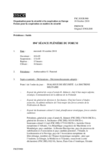 Journal de la 894ème séance plénière du Forum