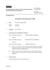 Journal of the 390th of the Plenary Meeting of the Forum for Security Co-operation/Corrected reissue (it)