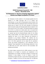 Statement by the Austrian EU Presidency on Russia’s ongoing aggression against Ukraine and the illegal occupation of Crimea