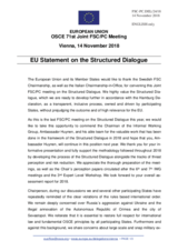Statement by the Austrian EU Presidency in response to the report by the Chairperson of the Informal Working Group on the Structured Dialogue 