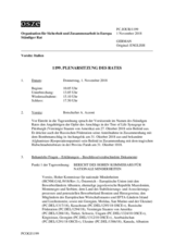 Journal der 1199. Plenarsitzung des Ständigen Rates 