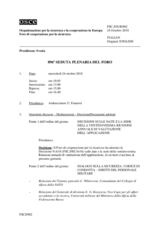 Giornale della 896a Seduta plenaria del Foro di cooperazione per la sicurezza