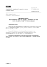 Permanent Council Decision No. 1317