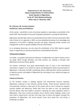 Statement by H.E. Edris Zaman, Deputy Foreign Minister for Political Affairs