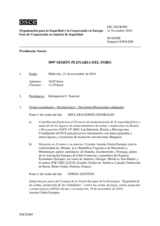 Diario de la 899ª Sesión plenaria del Foro de Cooperación en materia de Seguridad  