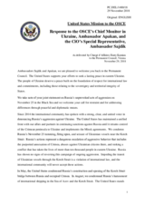 Statement by the Delegation of the United States of America in response to the update by Ambassador Martin Sajdik and to the report by Ambassador Ertugrul Apakan