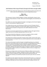 Joint Statement of the Group of Friends of Georgia on the Russia-Georgia Conflict