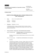 Diario de la 1201ª Sesión extraordinaria del Consejo Permanente