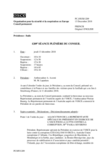 Journal de la 1209ème séance plénière du Conseil