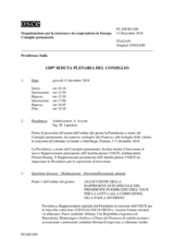 Giornale della 1209a Seduta plenaria del Consiglio permanente