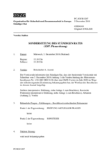 Journal der 1207. Sondersitzung des Ständigen Rates