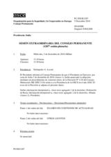 Diario de la 1207ª Sesión extraordinaria del Consejo Permanente