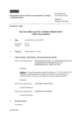 Journal de la 1206ème séance spéciale du Conseil permanent
