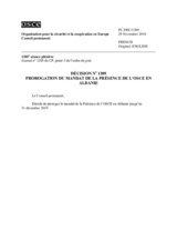 Décision No 1309 du Conseil permanent