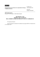 Decisione N.1316 del Consiglio permanente