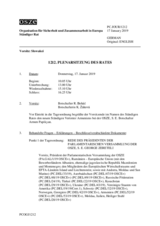 Journal der 1212. Plenarsitzung des Ständigen Rates 