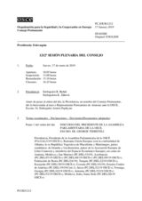 Diario de la 1212ª Sesión plenaria del Consejo Permanente 