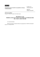 Décision No 1321 du Conseil permanent
