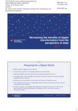 Presentation by Mr. Tomas Jucha, Director, Department of Innovative Technologies and International Cooperation, Digital Agenda, Section, Deputy Prime Minister's Office for Investments and Informatization