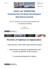 Presentation by Mr. Filippo Crivellaro, Head, Economic and Environmental Department