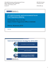 Presentation by Amb. Pierre von Arx, Head 