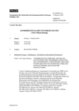 Journal der 1215. Sondersitzung des Ständigen Rates