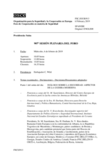 Diario de la 907ª Sesión plenaria del Foro de Cooperación en materia de Seguridad  