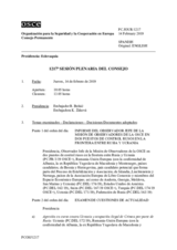 Diario de la 1217ª Sesión plenaria del Consejo Permanente 