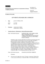 Giornale della 1217a Seduta plenaria del Consiglio permanente