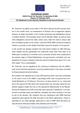 Statement by the Romanian EU Presidency on the situation in and around Ukraine