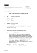 Journal of the 1218th Plenary Meeting of the Permanent Council