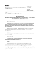 Decisione N.1324 del Consiglio permanente