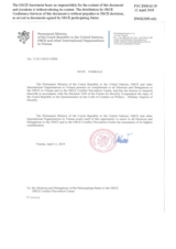 Response by the Delegation of the Czech Republic to the Questionnaire on the Code of Conduct on Politico-Military Aspects of Security Response by the Delegation of the Czech Republic to the Questionnaire on the Code of Conduct on Politico-Military Aspects of Security