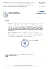 Response by the Delegation of Romania to the Questionnaire on Anti-Personnel Mines and Explosive Remnants of War