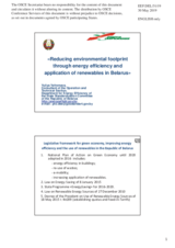 Presentation by Ms. Yuliya Yafremava, Consultant, Operation and Technical Section, Department for Energy Efficiency, State Standardization Committee