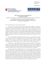 Statement by Dr. Vojtech Ferencz, State Secretary, Ministry of Economy