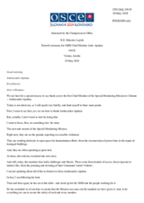 Statement by the Chairperson-in-Office, H. E. Miroslav Lajčák, on the occasion of the farewell to the outgoing Chief Monitor of the OSCE Special Monitoring Mission to Ukraine, Ambassador Ertugrul Apakan Statement by the Chairperson-in-Office, H. E. Miroslav Lajčák, on the occasion of the farewell to the outgoing Chief Monitor of the OSCE Special Monitoring Mission to Ukraine, Ambassador Ertugrul Apakan