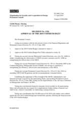 Permanent Council Decision No. 1326 Permanent Council Decision No. 1326