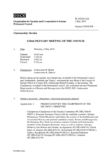 Journal of the 1226th Plenary Meeting of the Permanent Council