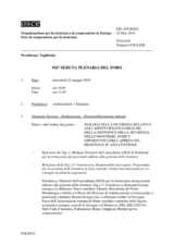 Giornale della 916a Seduta plenaria del Foro di cooperazione per la sicurezza