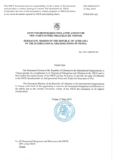 Response by the Delegation of Lithuania to the Questionnaire on Anti-Personnel Mines and Explosive Remnants of War Response by the Delegation of Lithuania to the Questionnaire on Anti-Personnel Mines and Explosive Remnants of War