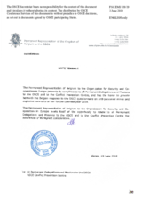 Response by the Delegation of Belgium to the Questionnaire on Anti-Personnel Mines and Explosive Remnants of War