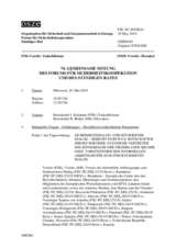 Journal der 74. Gemeinsamen Sitzung des Forums für Sicherheitskooperation und des Ständigen Rates