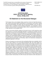 Statement by the Romanian EU Presidency in response to the report by Ambassador Jeroen Boender