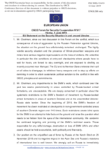 Statement by the Romanian EU Presidency on the situation in and around Ukraine