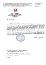 Information Exchange by the Delegation of Belarus on Conventional Arms Transfer Information Exchange by the Delegation of Belarus on Conventional Arms Transfer