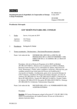 Diario de la 1231ª Sesión plenaria del Consejo Permanente 
